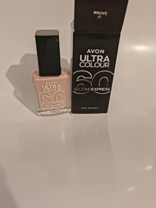 Mauve It Ultra Colour 60 seconds express nail enamel